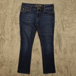 DL1961 jeans Toni high rise cropped women's 27 dark wash‎ blue